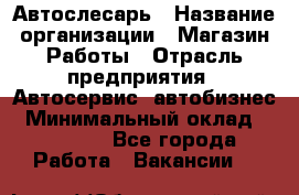 Автослесарь › Название организации ­ Магазин Работы › Отрасль предприятия ­ Автосервис, автобизнес › Минимальный оклад ­ 45 000 - Все города Работа » Вакансии   